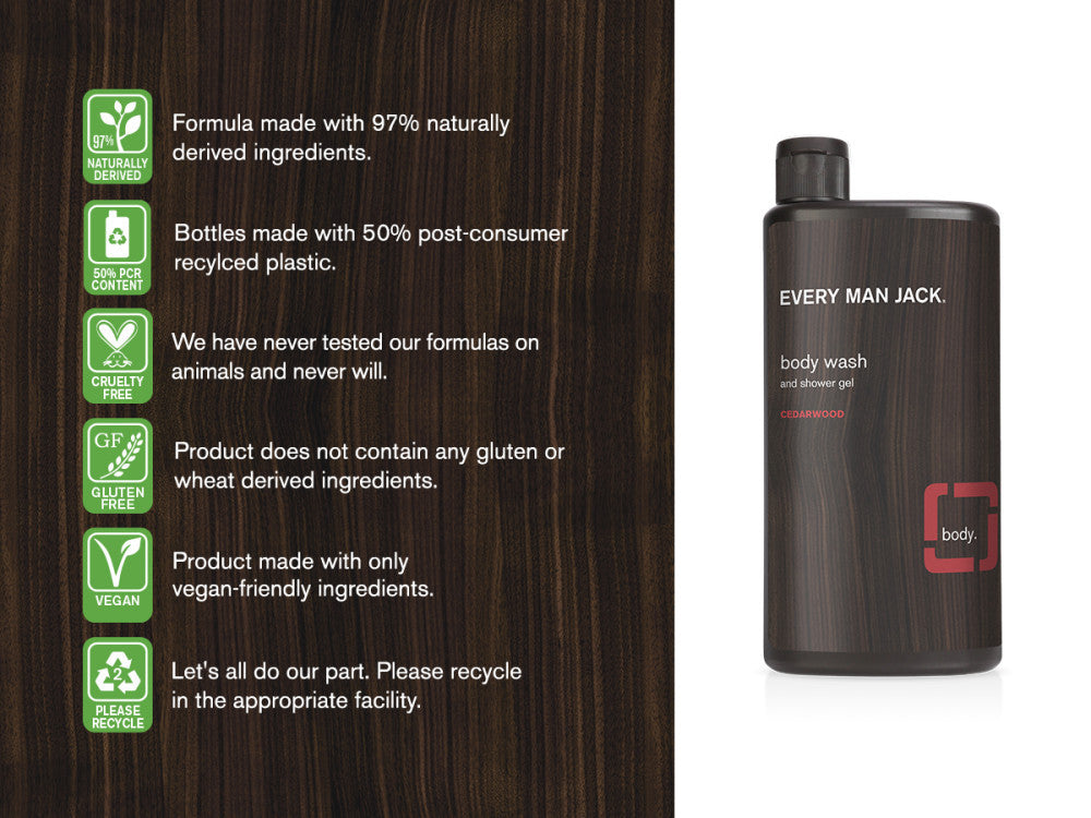 Every Man Jack Wash, Cedarwood (1x16.9 OZ)