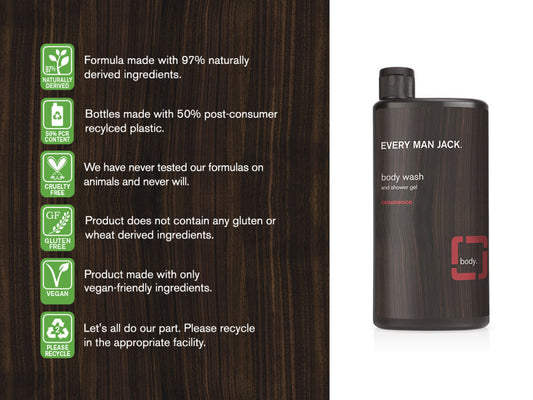 Every Man Jack Wash, Cedarwood (1x16.9 OZ)