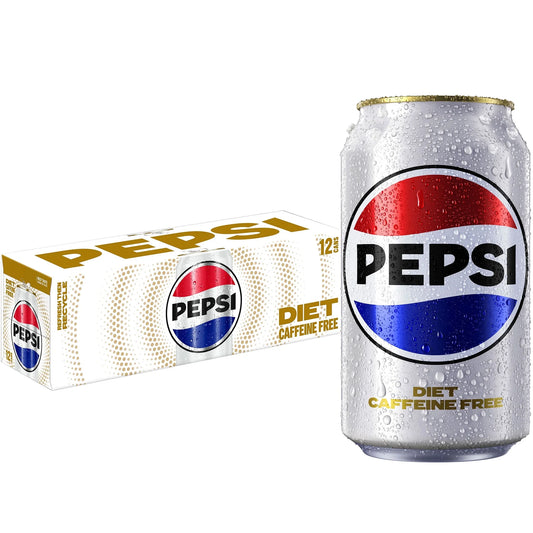 Diet  Cola Caffeine Free Soda Pop, 12 Fl Oz, 12 Pack Cans