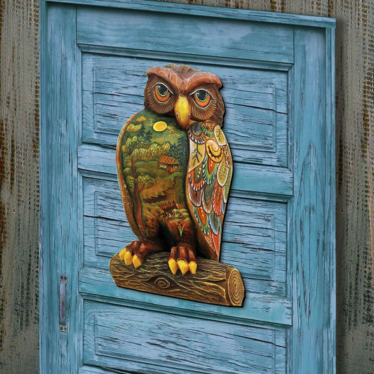 Owl Halloween Door Decor by G. DeBrekht - Thanksgiving Halloween Decor - 8158912H