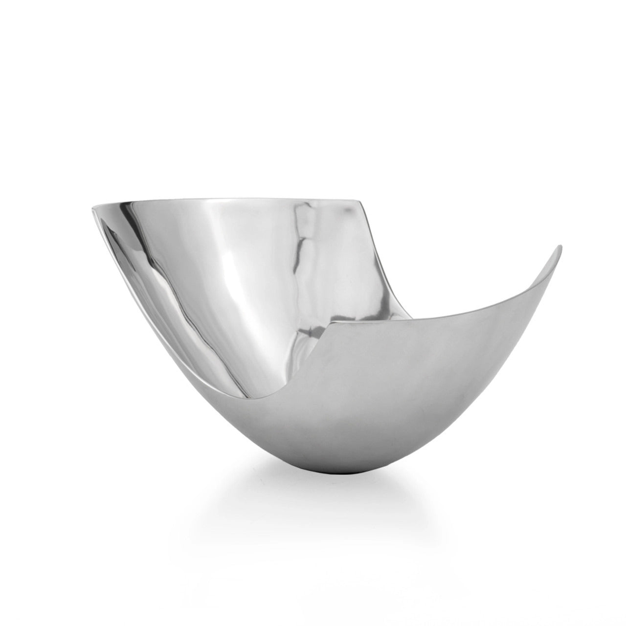 12" Mod Aluminum Scoop Centerpiece Bowl-2