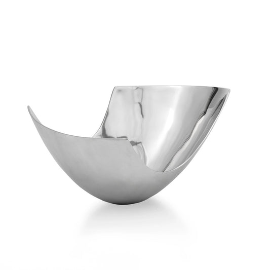 12" Mod Aluminum Scoop Centerpiece Bowl-0