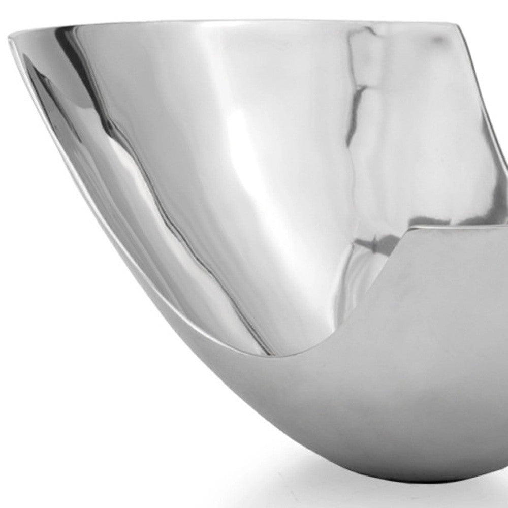12" Mod Aluminum Scoop Centerpiece Bowl-3