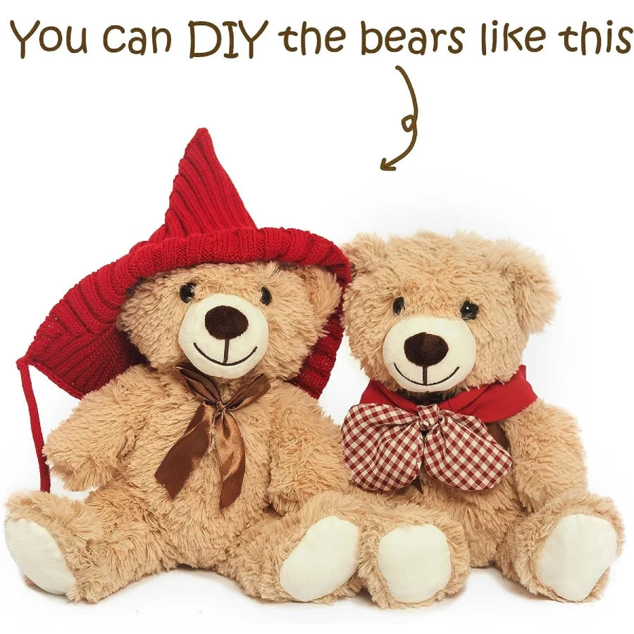 5pcs Valentines Plush Bears Stuffed Animals-3