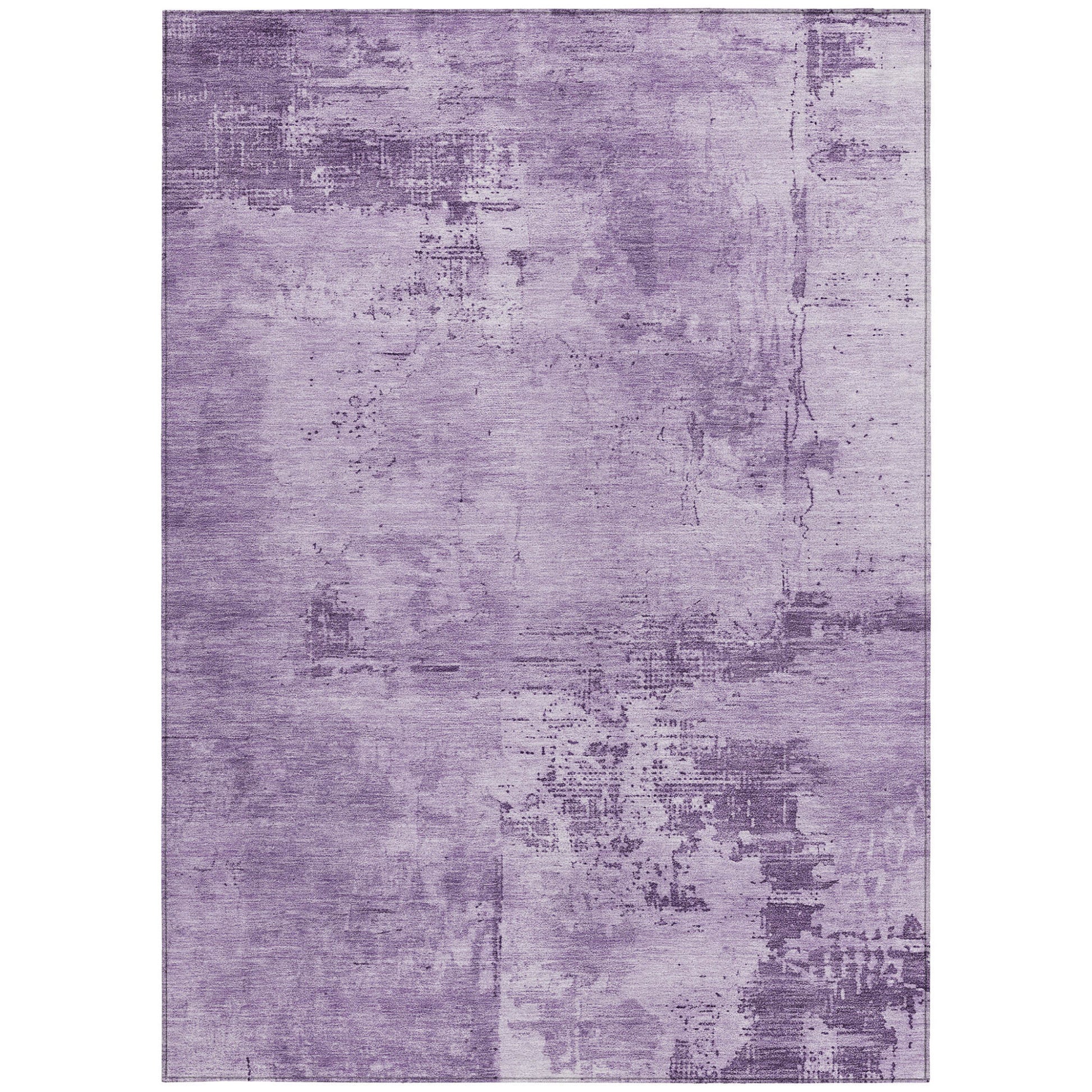 9' X 12' Lavender And Purple Abstract Washable Indoor Outdoor Area Rug-5