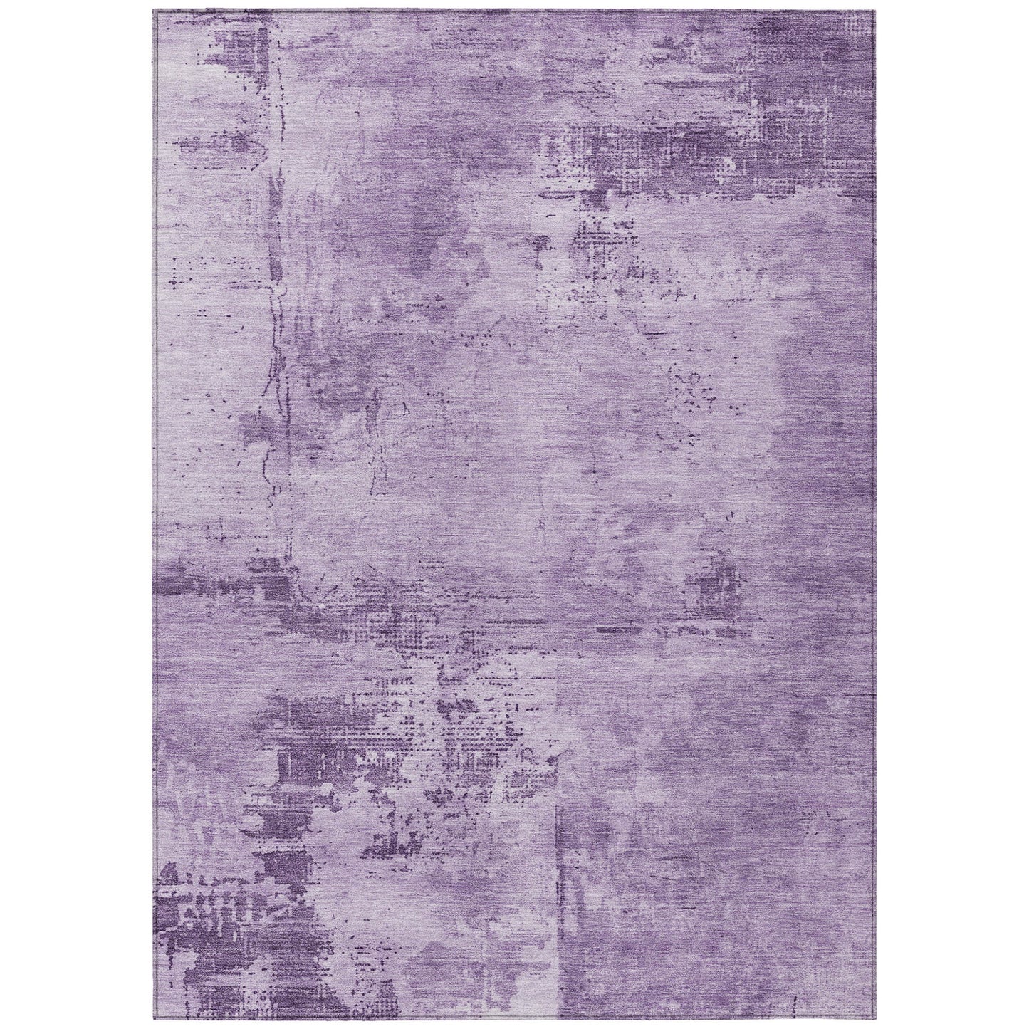 9' X 12' Lavender And Purple Abstract Washable Indoor Outdoor Area Rug-1