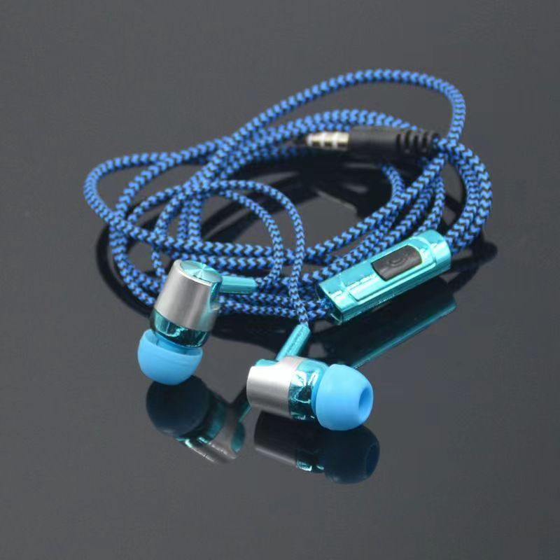 Durable braided wiring karaoke with microphone earphones