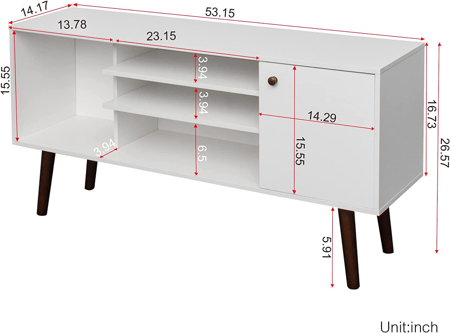 Farmhouse TV Stand with Storage for Large Tvs-2