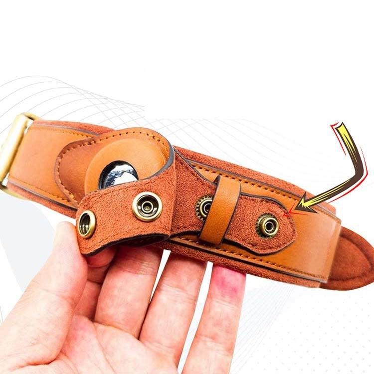 Premium Leather Dog Collar With Location Tracking-1