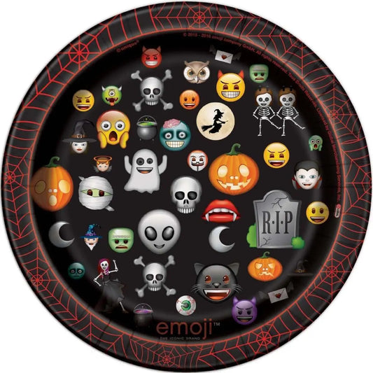 Emoji - 7" Halloween Paper Dessert Plates (8ct)