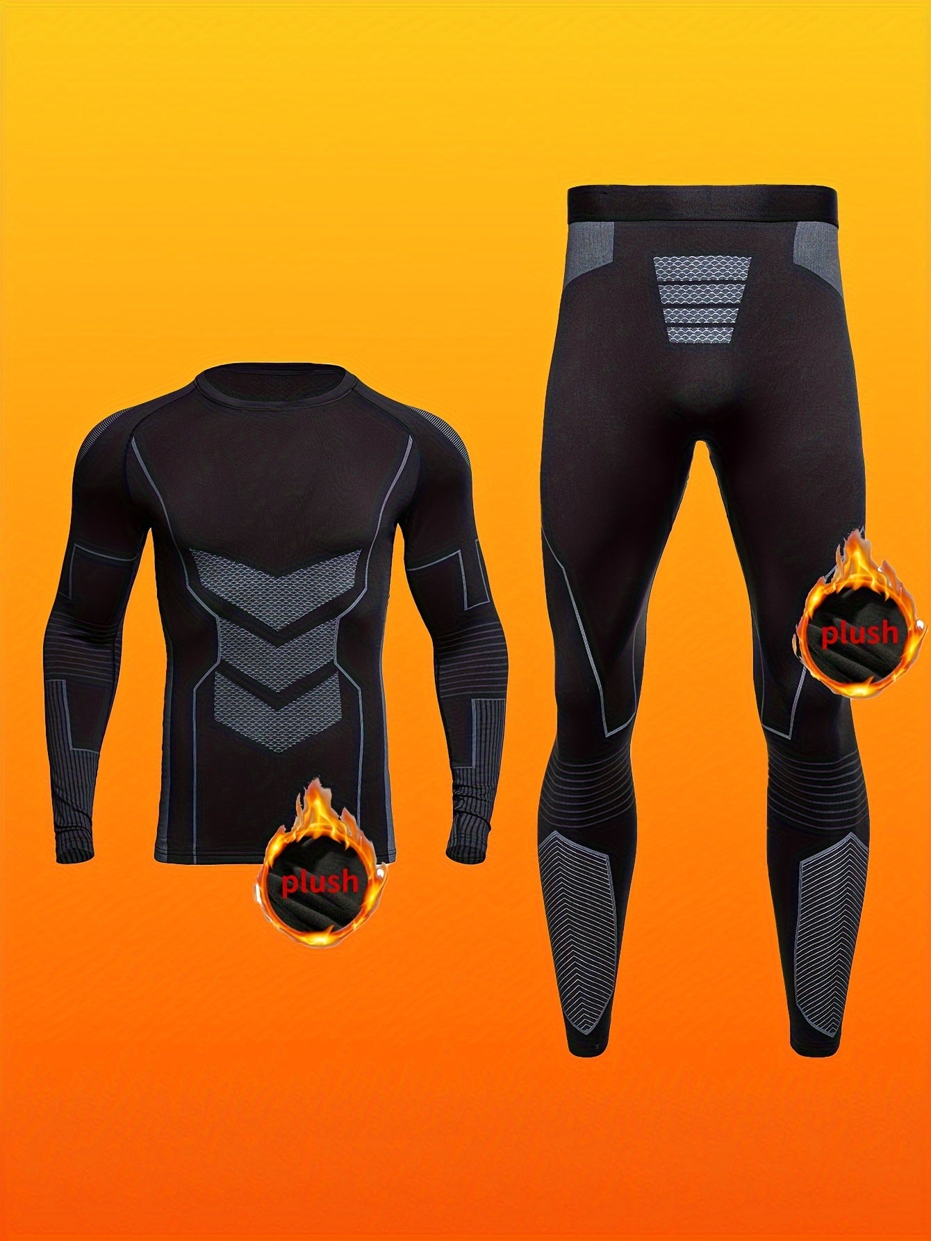 Men's Thermal Full Sleeve Underwear Set-3