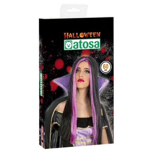Halloween Wig Violet Fuchsia-0