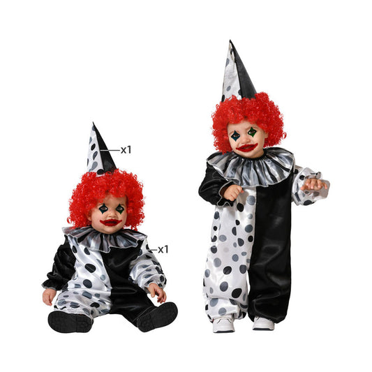 Costume for Adults Grey Male Clown Halloween-0