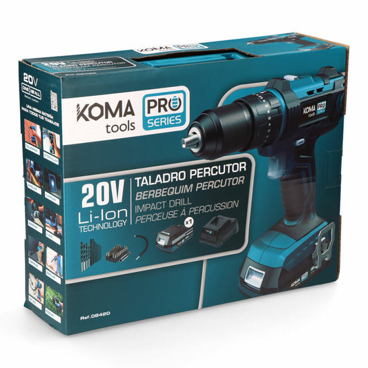 Drill and accessories set Koma Tools