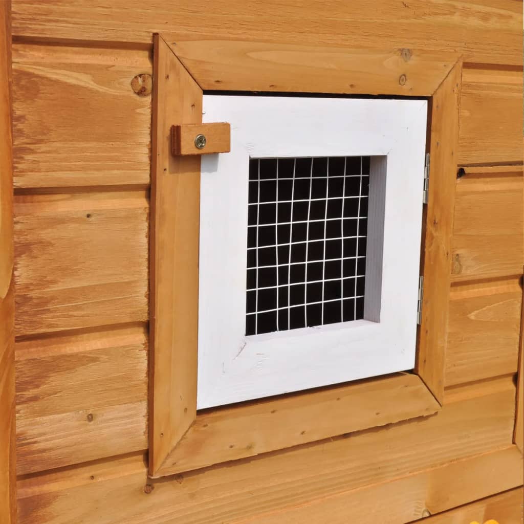vidaXL Outdoor Large Rabbit Hutch House Pet Cage Double House