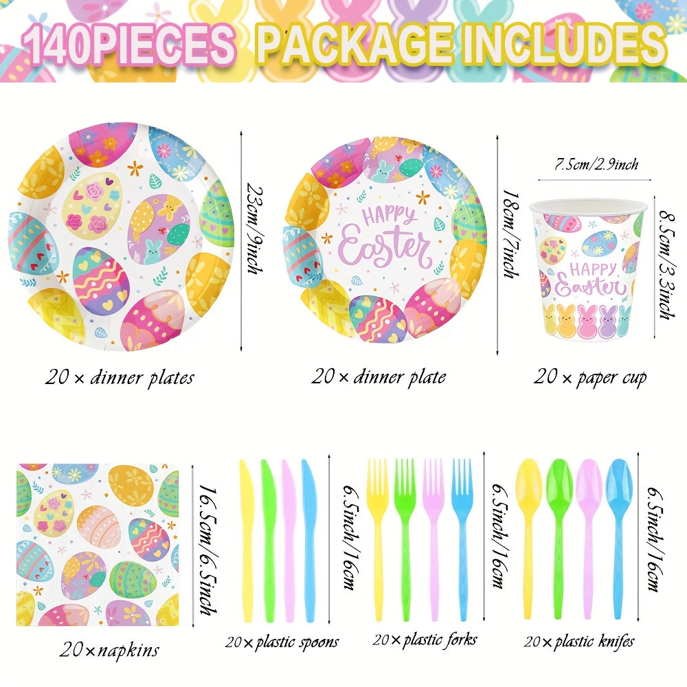 Everyday Festive™ 140pcs Easter Party Supplies Set for 20 Guests