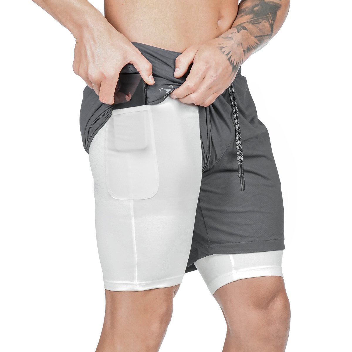Men's Compression Shorts with Pockets