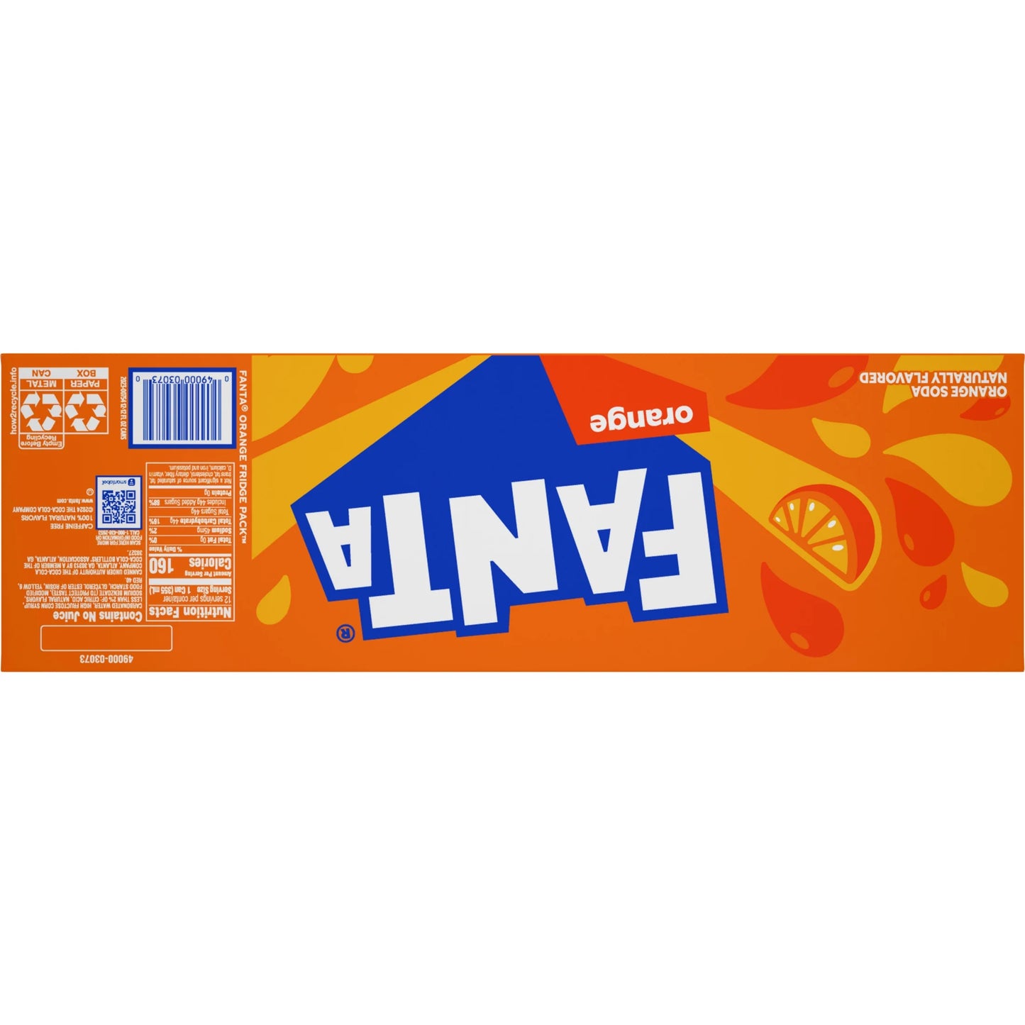 Orange Soda Pop Fridge Pack, 12 Fl Oz, 12 Pack Cans