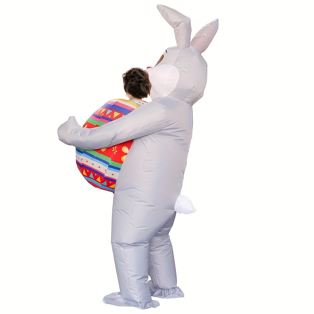 Inflatable Bunny Costume for Easter and Halloween Parties