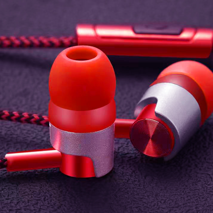 Durable braided wiring karaoke with microphone earphones