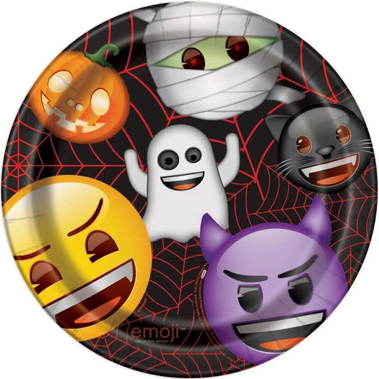 Emoji - 9" Halloween Paper Plates (8ct)