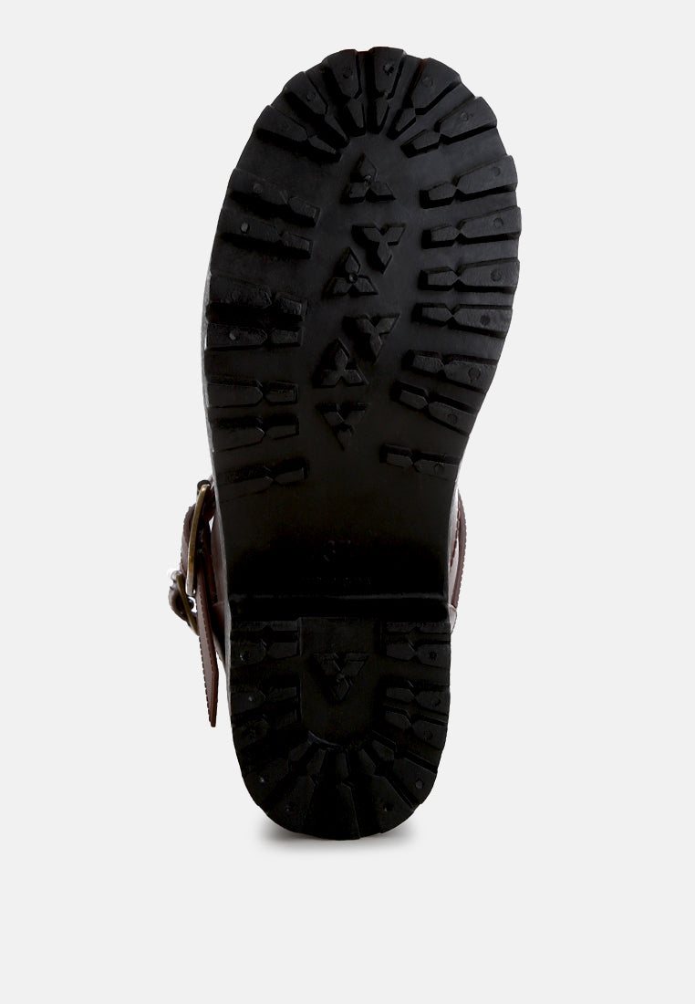 Veloria™ Anong Harness Detail Calf Boots