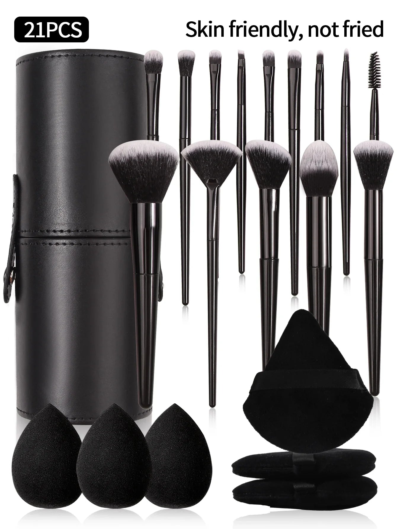 Black Makeup Brush Set Professional Tools