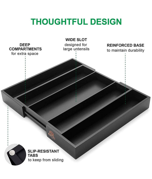 Black Utensil Organizer