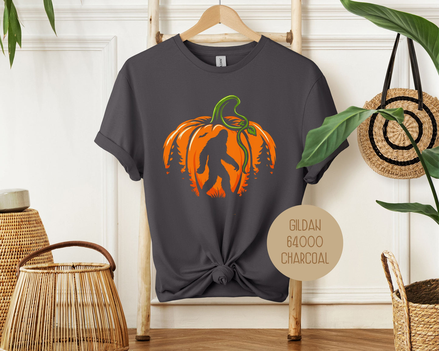 Everyday Festive™ Bigfoot Pumpkin Halloween Shirt