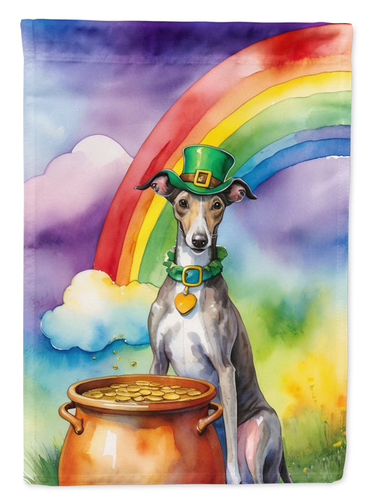 Greyhound St Patrick's Day Garden Flag