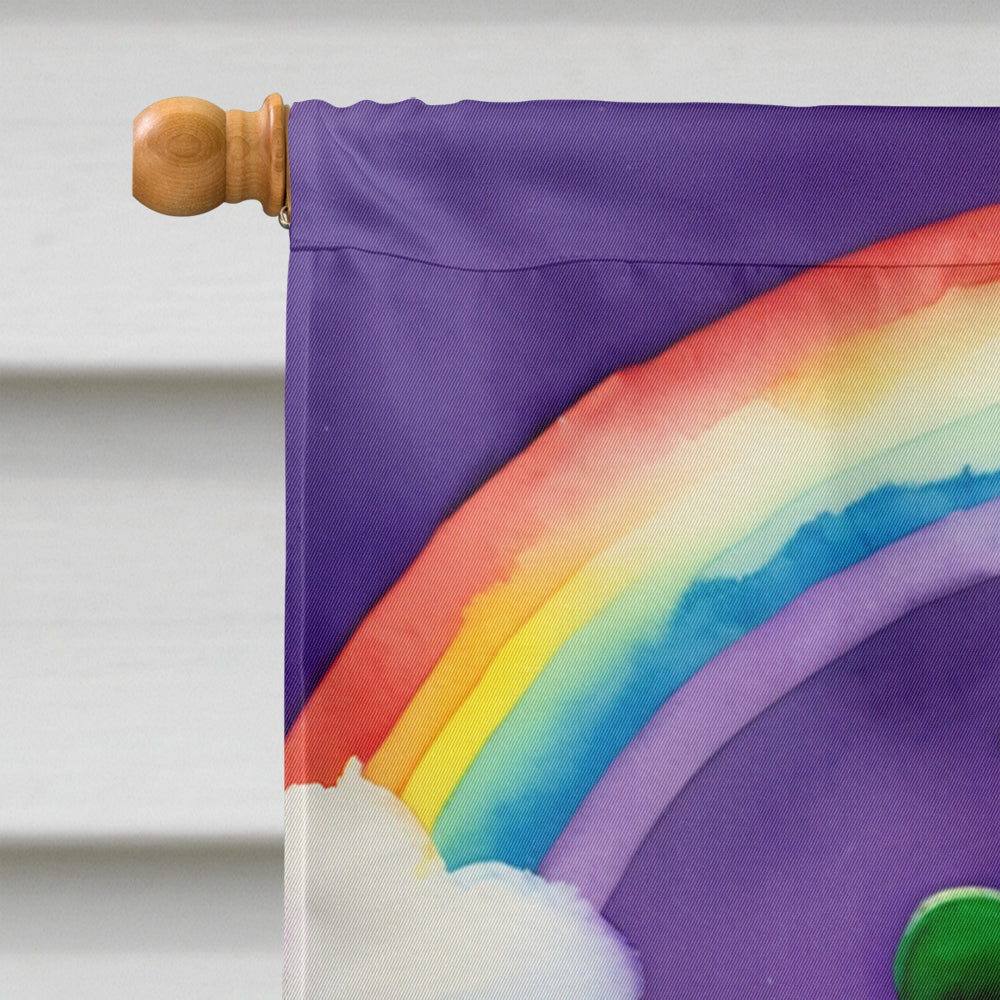 Weimaraner St Patrick's Day House Flag
