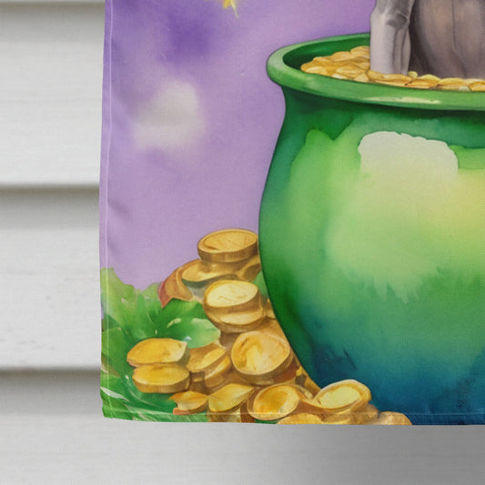 Weimaraner St Patrick's Day House Flag