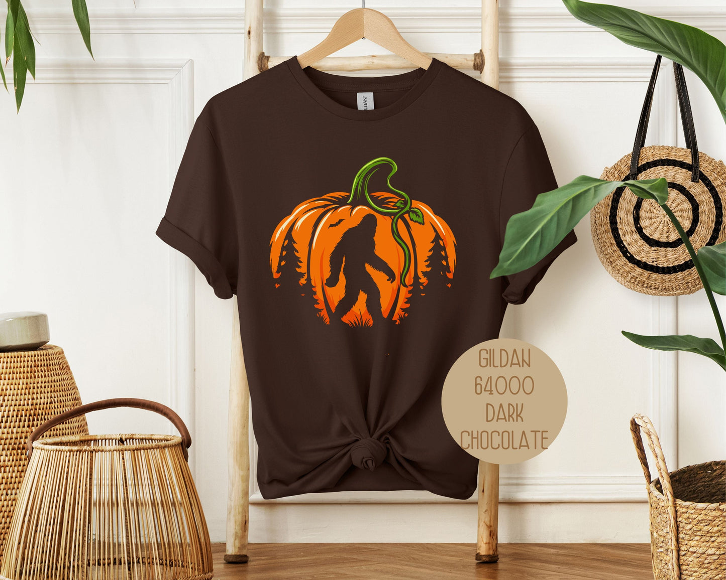 Everyday Festive™ Bigfoot Pumpkin Halloween Shirt