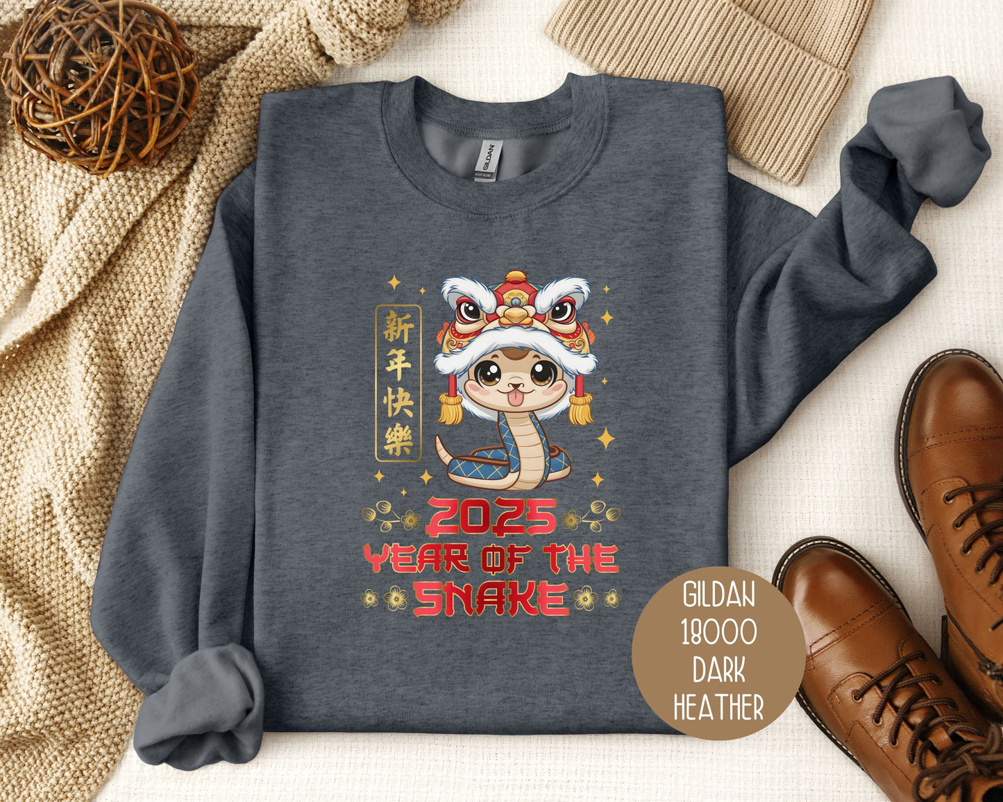 Everyday Festive™ 2025 Year of the Snake Chinese New Year Sweatshirt