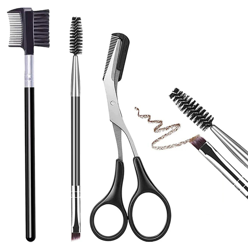 Eyebrow Brush Set With Lash Separator Tools