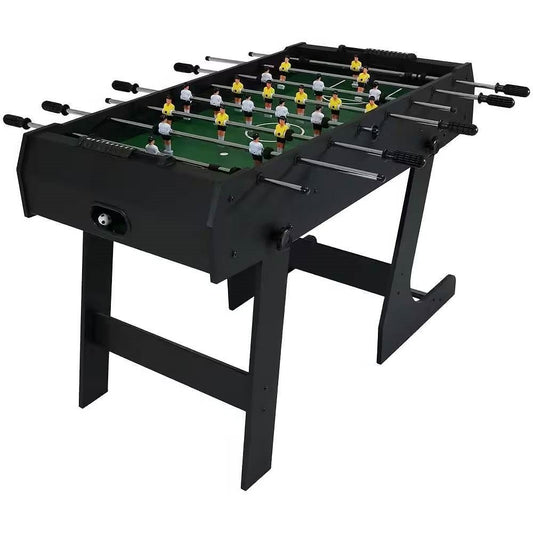 PlayPatch™ Black Foldable Space Saving 48-in. Foosball Table w/ Score Counters and 2 Balls