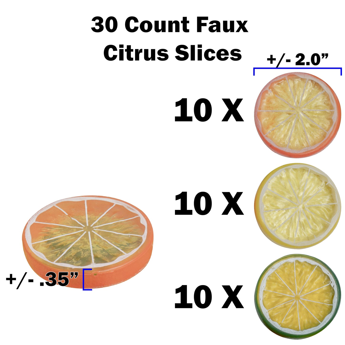 Faux Citrus Slices-1