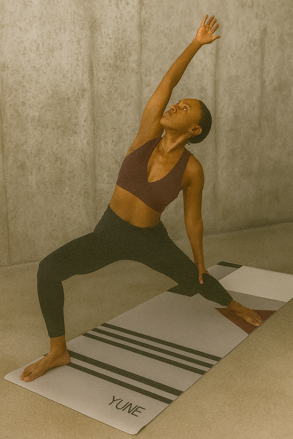 Lunar Balance — IR77 Gray Cushioned Yoga Mat