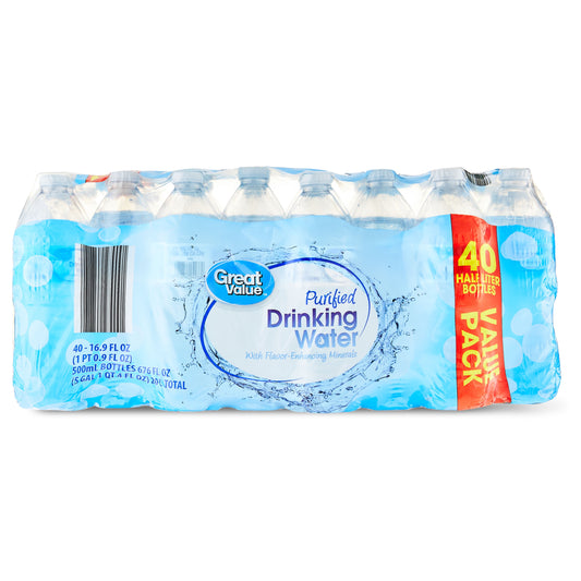 Purified Drinking Water, 16.9 Fl. Oz., 40 Count