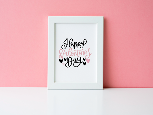 Everyday Festive™ Happy Valentine's Day Valentine's Day Home Wall Decor Print