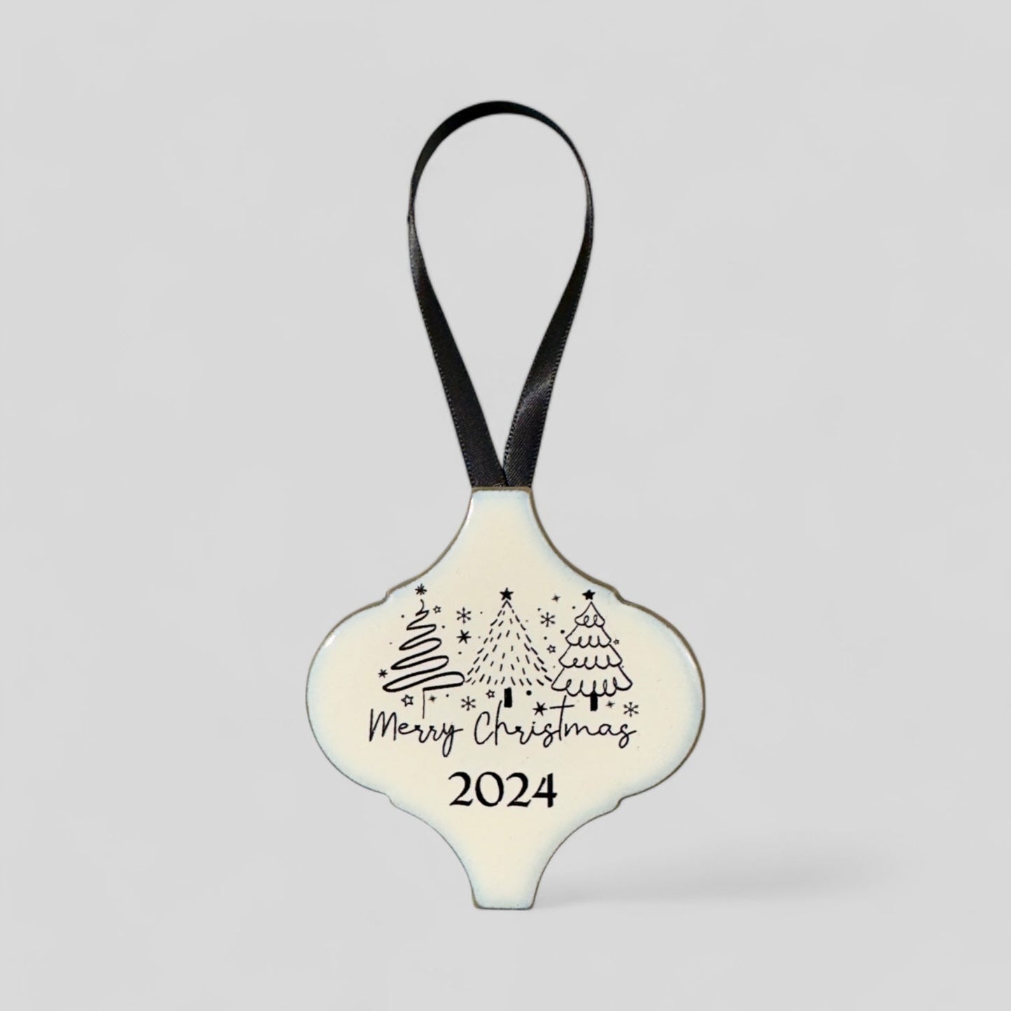 Arabesque Christmas Ornament - Merry Christmas 2024
