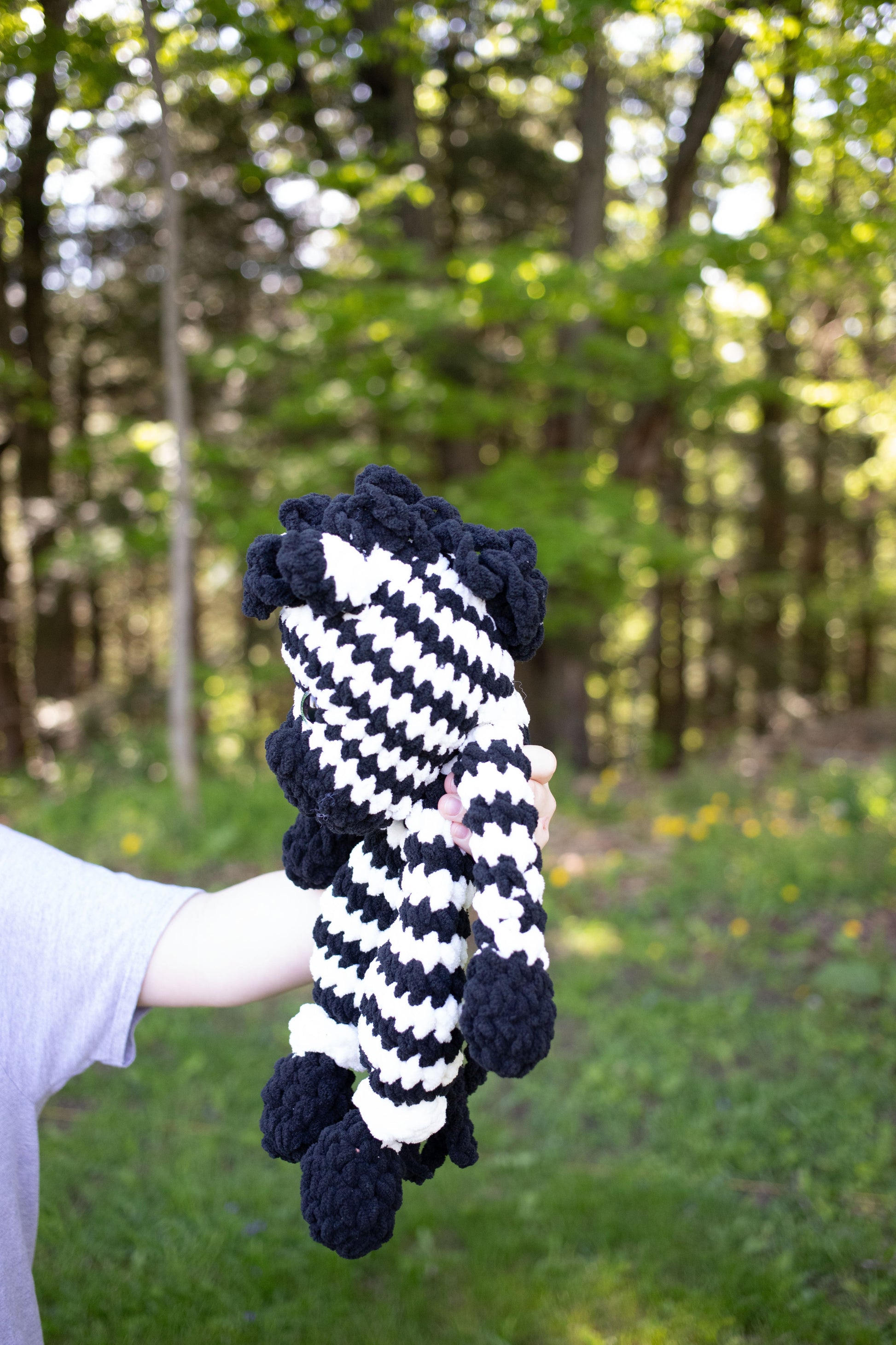 Zebra Lovey, Zebra Stuffed Animal, Crochet Zebra Snuggler-4