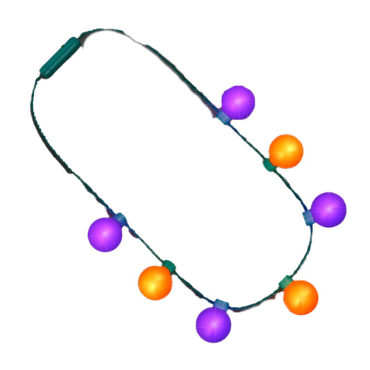 Large Light Party Globes Halloween Parade Necklace