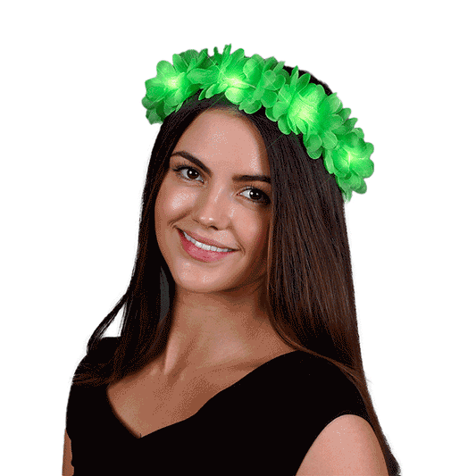 St Patricks Day Green Flower Crown