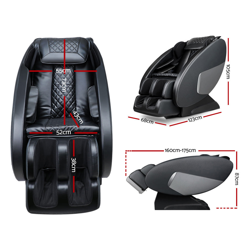 HomeProvisions™ Livemor Massage Chair Electric Recliner Massager Black Ellmue