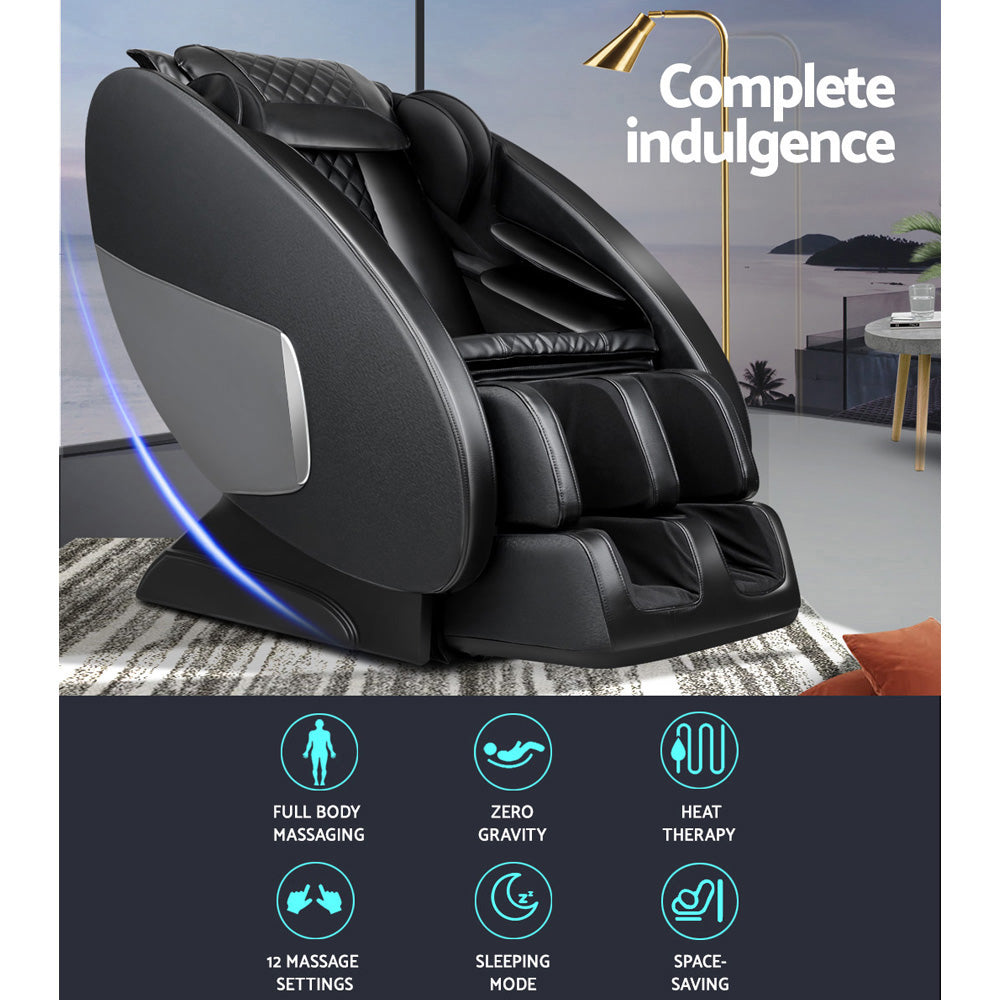 HomeProvisions™ Livemor Massage Chair Electric Recliner Massager Black Ellmue