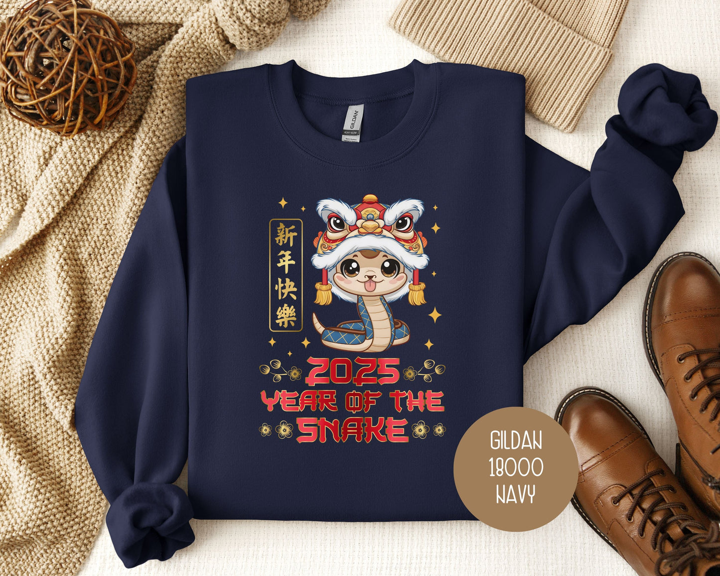 Everyday Festive™ 2025 Year of the Snake Chinese New Year Sweatshirt