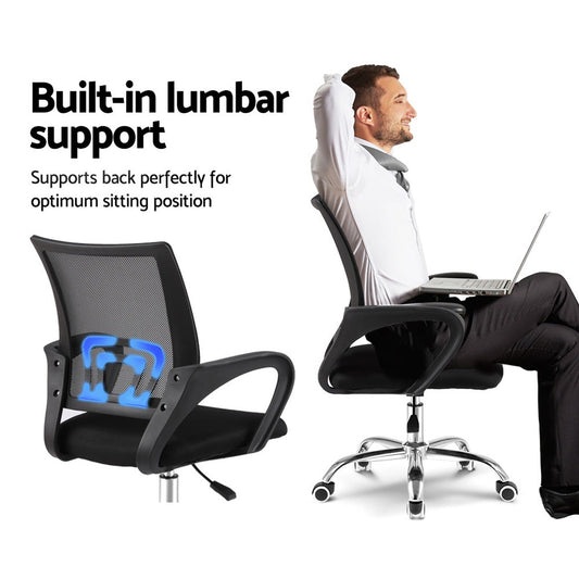 NNEDSZ Office Chair Gaming Chair Computer Mesh Chairs Executive Mid Back Black