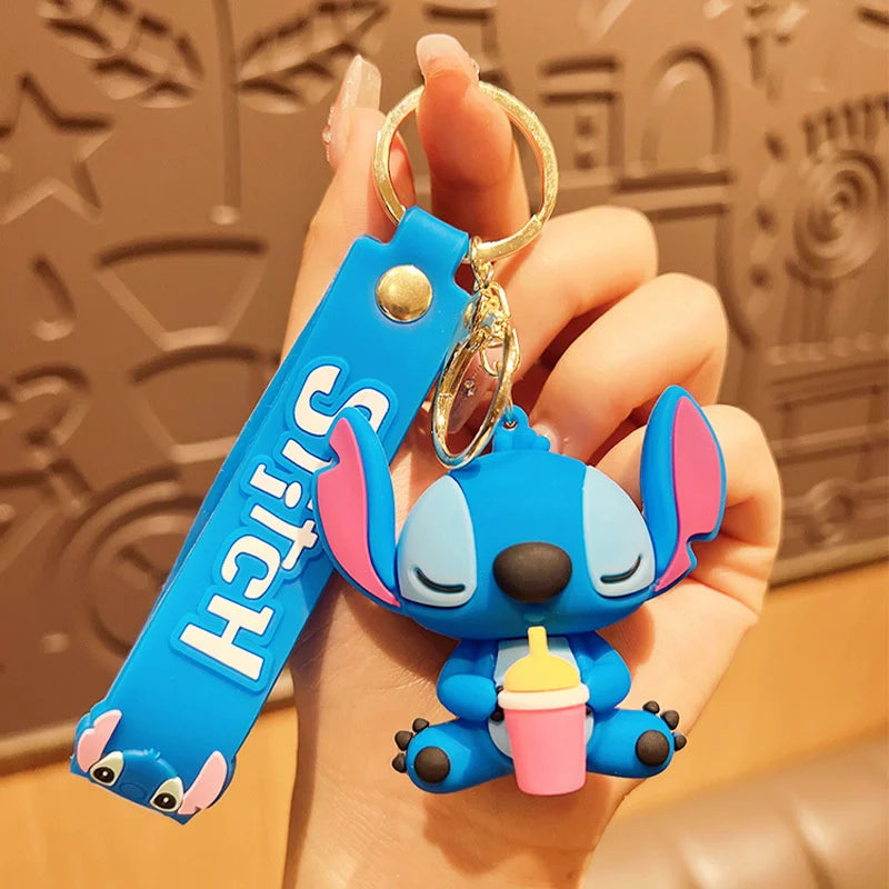 Anime Disney Keychain Mickey Minnie Lilo Stitch-69