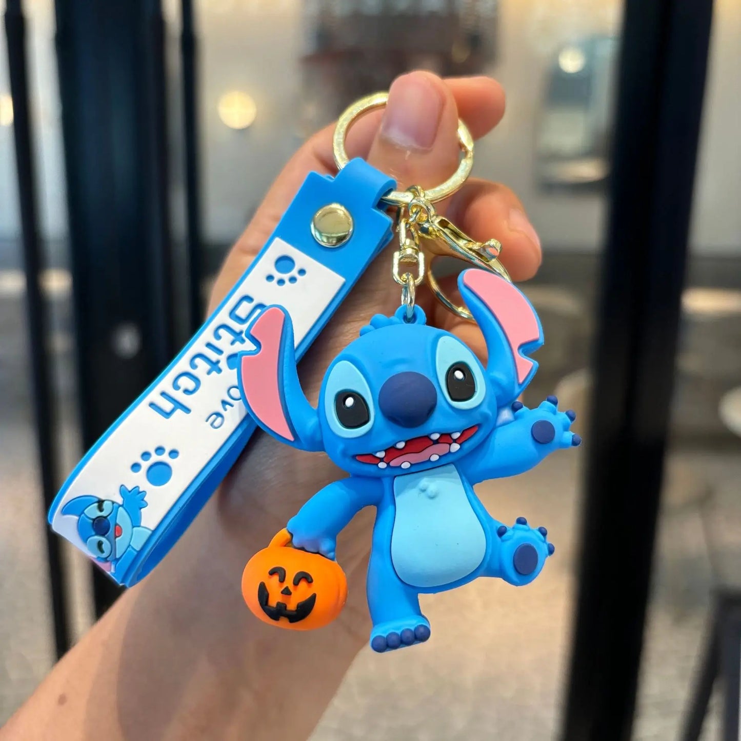 Anime Disney Keychain Mickey Minnie Lilo Stitch-10